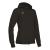 Lyre Full Zip Hooded Jacket W BLK S Hettejakke i bomullsmiks til dame 