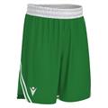 Kansas Basket Eco Shorts GRN/WHT L Teknisk basketshorts - Unisex