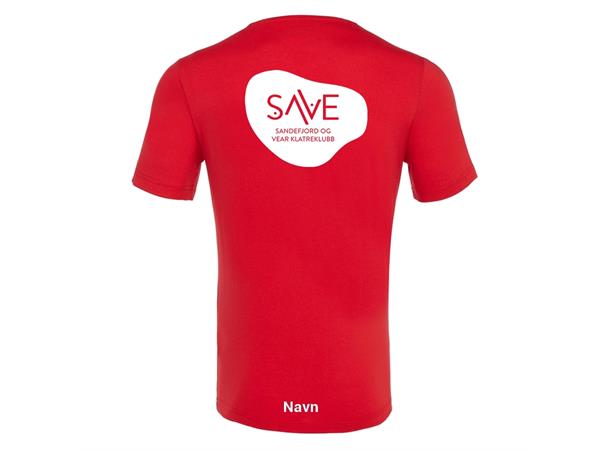 Save Klatring Boostv ECO Tskjorte RØD 